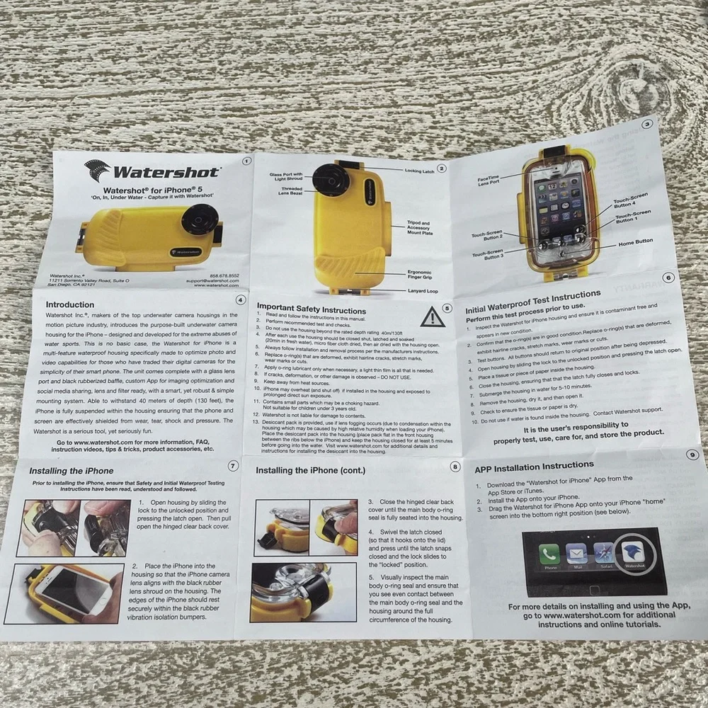 Watershot Underwater Camera Housing for iPhone 5